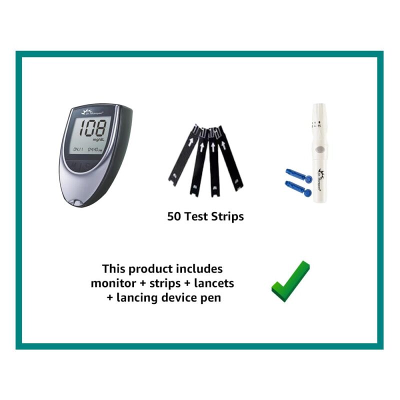 Dr. Morepen GlucoOne Blood Glucose Monitor Model BG-03 with 50 Strips - Image 4