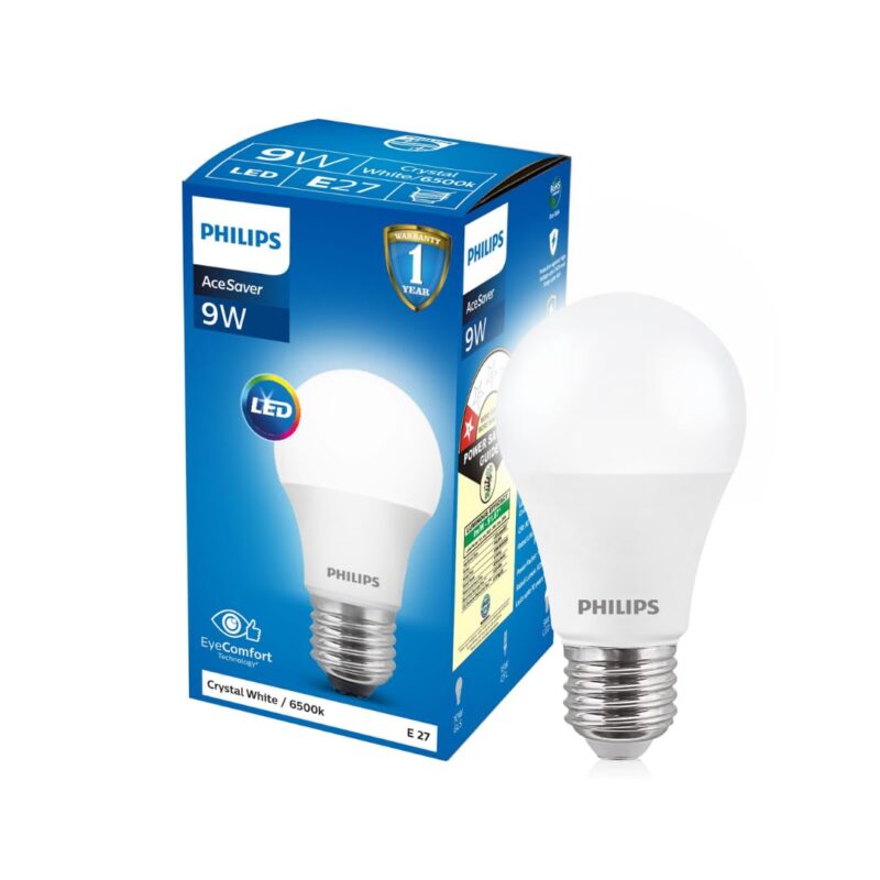 Philips Base E27 9-Watt LED Bulb (Pack of 3, Cool Day Light) - Image 5