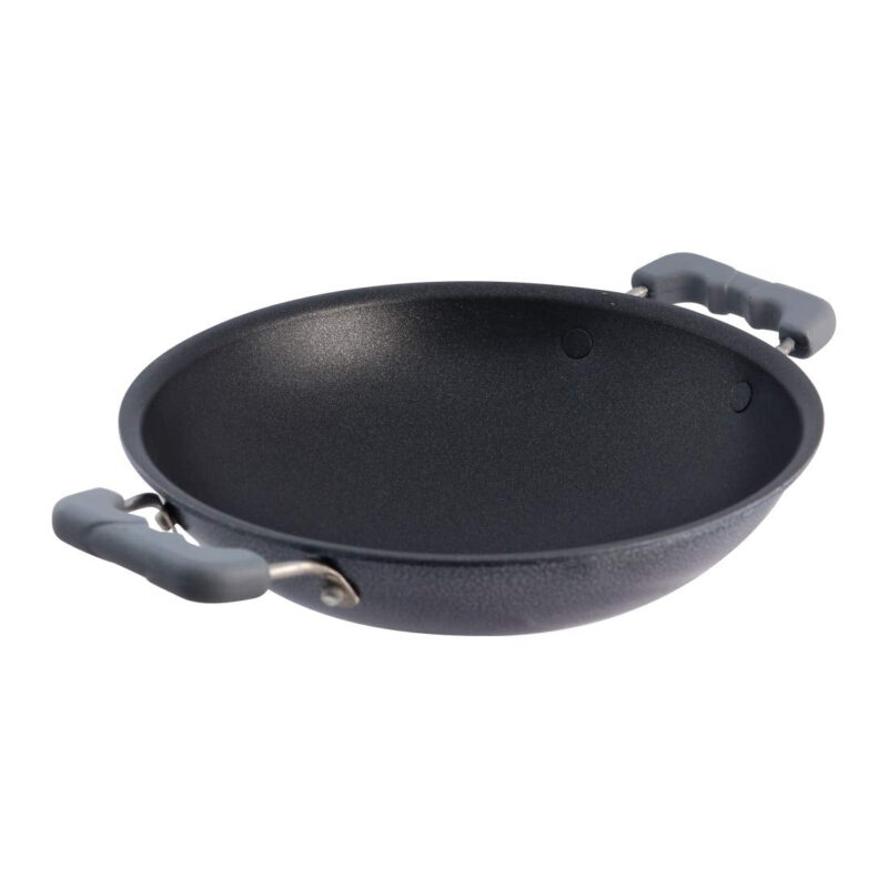Wonderchef Appachetty Breakfast Pan with Lid | Nonstick Cookware | Appachatty | Chetty Pan | Appam Patra | Round Bottom Kadai | 3mm Thick | Black 22 cm | 1 Year Warranty - Image 7