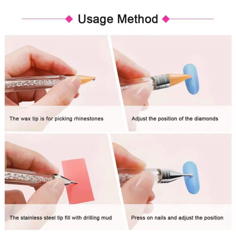 Sichumaria 12 Colors Rhinestones Gems AB Nail Art Rhinestones Decorations for DIY Nail Art Crafts Nail Gems Stones Crystals with Rhinestone, 1 pcs Rhinestone Picker Dotting Pen and 1Tweezer(1 Set ) - Image 5