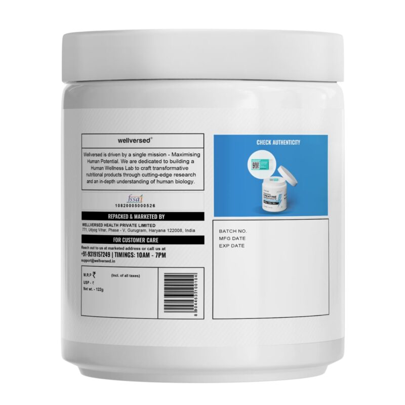 Wellcore - Pure Micronised Creatine Monohydrate (Fruit Fusion, 33 Servings) | Rapid Absorption | Enhanced Muscle strength & Power, Powder - Image 3