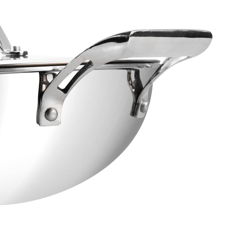 Healux 28cm Tiana Triply Wok with Glass Lid - 3.5L - Image 4