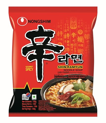 Nongshim Shin Ramyun Korean Style Spicy Noodle Soup Instant Noodles, 21.16 oz ℮ 600 g - Image 4