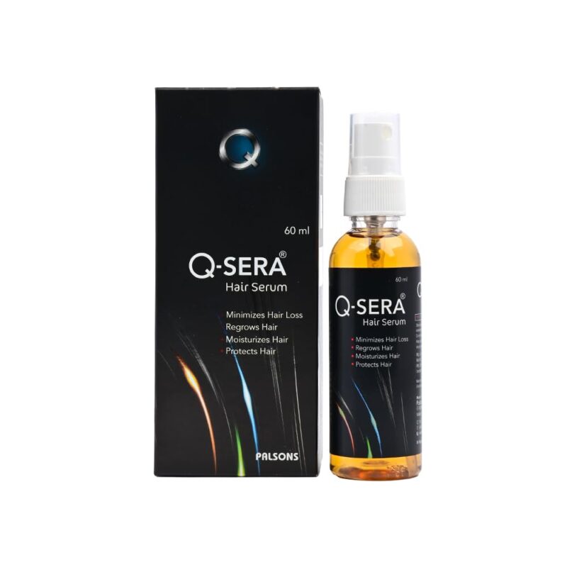 Q-Sera ORIGINAL Hair Serum (60 ml Pack) – Dermatologist-Recommended | Quicker Hair Fall Control solution | Strengthens Roots, and Promotes Thicker, Healthier Hair | Proven Choice| Superior over Redensyl , Procapil 3% & Capilla Longa Combinations |For Men