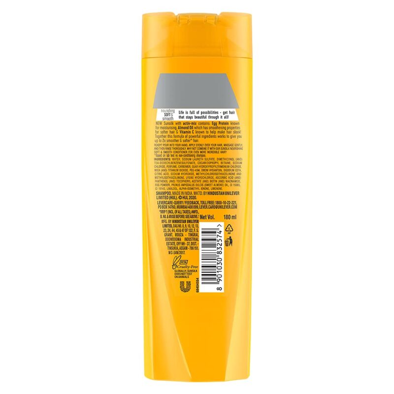 Sunsilk Nourishing Soft & Smooth Shampoo 180 Ml,Liquid - Image 6
