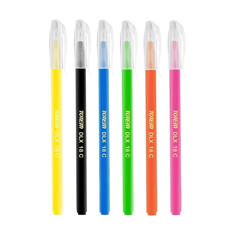 TOTEM Delux Ball Pens | 40 Pens (20 Blue Ink & 20 Black Ink) | Lightweight & Colourful Body Design | 0.7 mm Tip | Use and Throw Pens | For One Time Use | Ideal for School & Office Use - Image 6