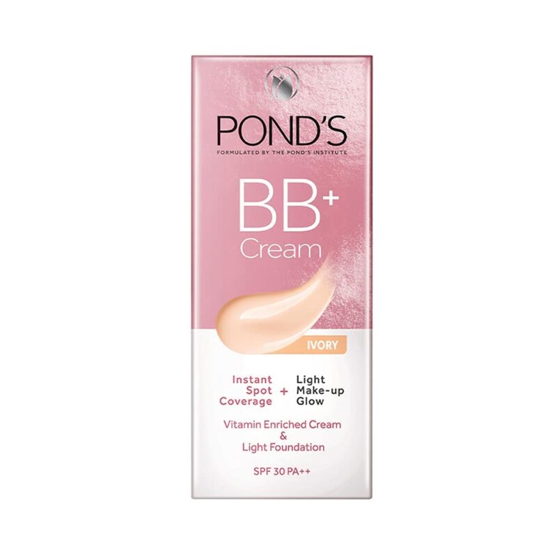 POND'S BB+ Cream, Instant Spot Coverage + Light Make-up Glow, Ivory 30g - Image 6