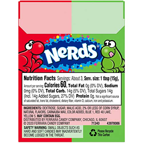 36x Wonka Nerds Watermelon and Wild Cherry 1.65-Ounce Packets (Pack of 36) - Image 4