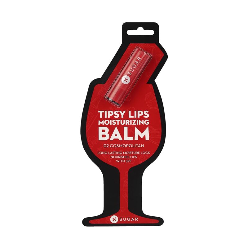 SUGAR Cosmetics Tipsy Lip Balm For Dry & Chapped Lips With Vitamin E, Shea Butter and Jojoba Oil | Lip Protection & Nourishment | LipBalm with SPF | 4.5gm - 02 Cosmopolitan - Image 6