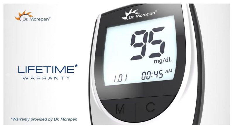 Dr. Morepen GlucoOne Blood Glucose Monitor Model BG-03 with 25 Strips - Image 2