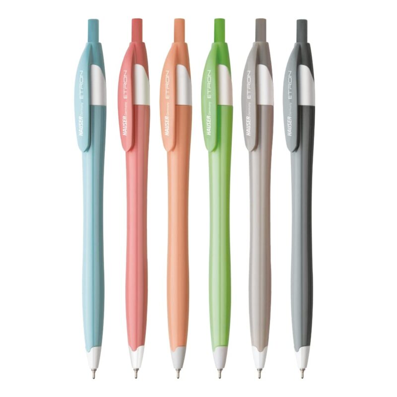 Hauser Etron Ball Pen Stand - Blue & Black Ink, Pack of 50