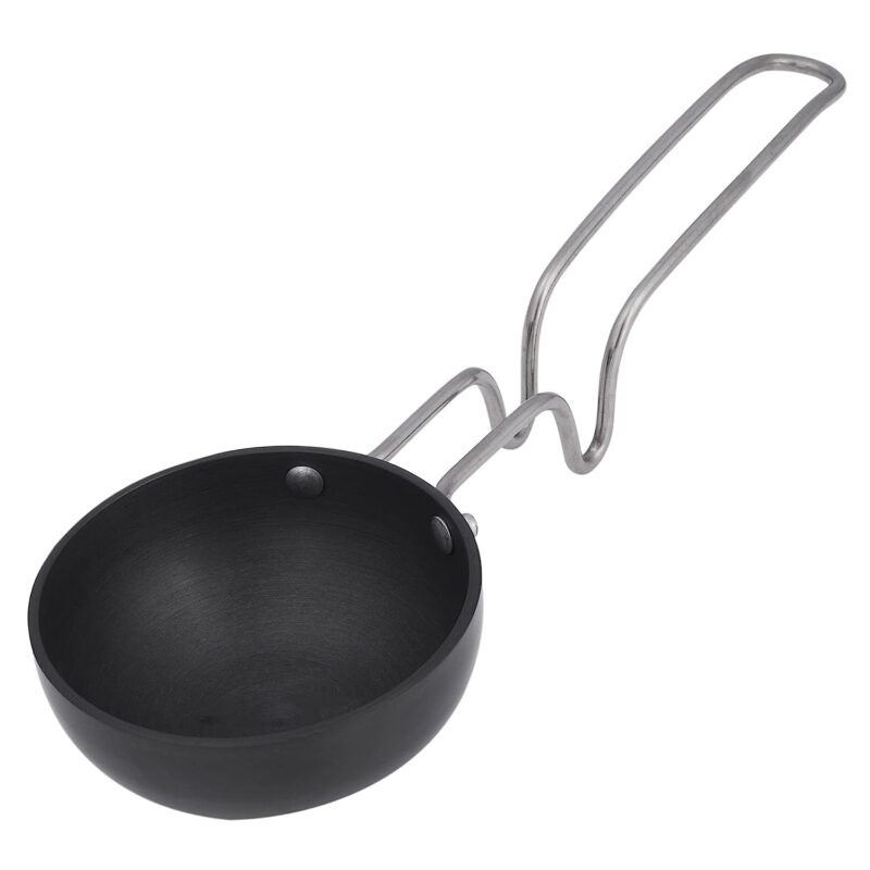 Big Tadka Pan | chhonk pan | Frying Pan | Dal Tadka Pan with Steel Handle for Kitchen Tossing pan, Oil Heater - Image 4