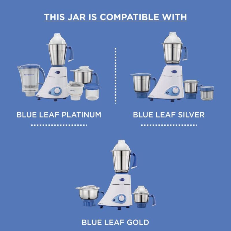 Preethi Super Extractor MGA-510 1.5-Litre Leaf Jar (Blue) - Image 2