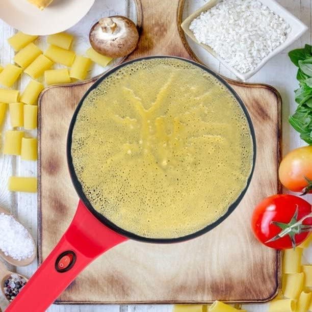 BIRZAR Nonstick Electric Griddle & Crepe Maker | Multi-Purpose Dosa, Pancake, Chapati, and Pizza Maker | Auto Power Off | Lightweight & Portable Design for Home & Outdoor Use - Image 2