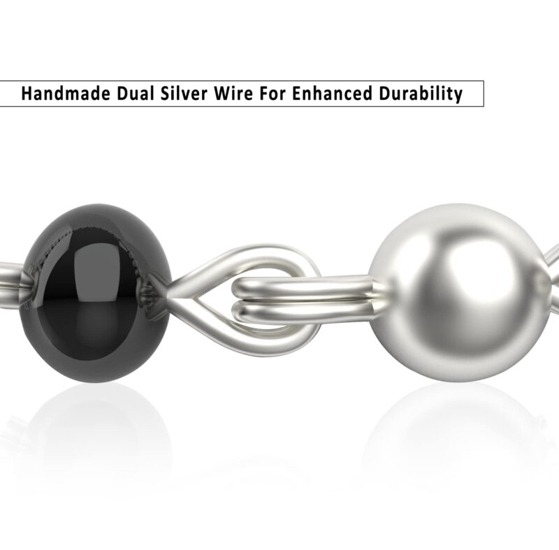 Njels 925 Silver Nazariya for Baby Boy and Baby Girls | New Born to 3 years Age | 5.5 Inch Plus 1.0 Inch Extension Chain | 925 BIS Hallmarked Silver Bangles for Baby Girl - Image 5