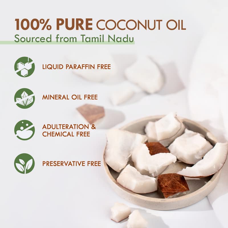 Nat Habit 100% Pure Coconut Oil For Skin & Hair, Non-Refined, LLP Free, Chemical Free & Preservative Free - 200 ml - Image 5