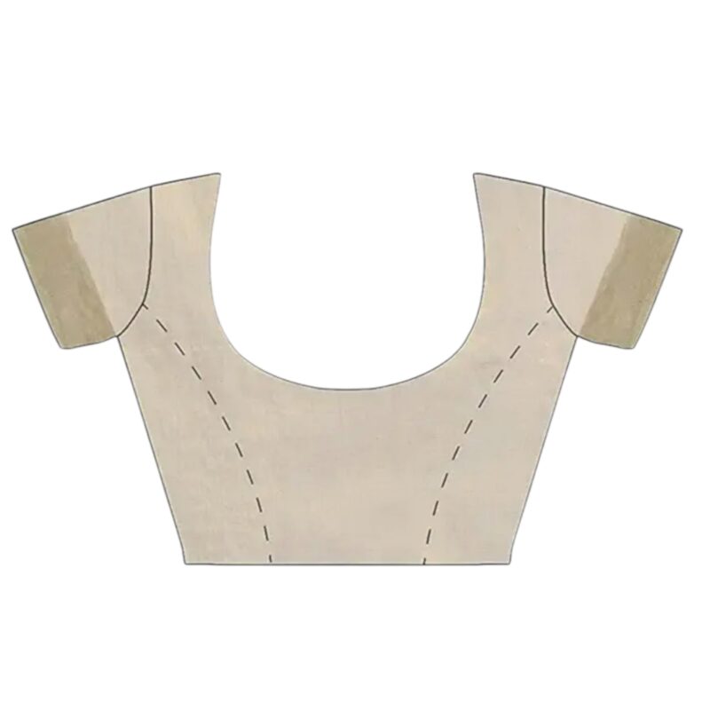 Onam Special Kerala Kasavu Cotton Saree With Rich Pallu and Running Blouse Piece (Saree 5.5 meter, Blouse 0.8 meter) - Image 2