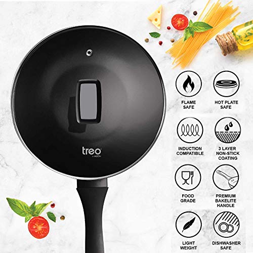 MILTON Pro Cook Black Pearl Induction Fry Pan with Glass Lid, 26 cm /2.2 Litre - Image 5