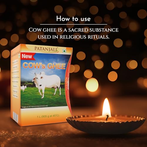 Patanjali Cow's Ghee, 1L(1 kg) - Image 2