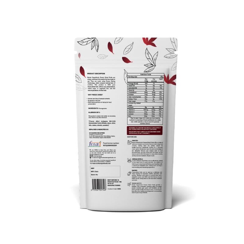 Nectar Superfoods 20 GM Dried Anardana Whole discover the sweet and tangy taste of fresh of dried Pomegranate - Image 8