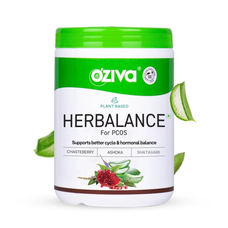 OZiva Plant Based HerBalance for PCOS Supplements for Women 250g