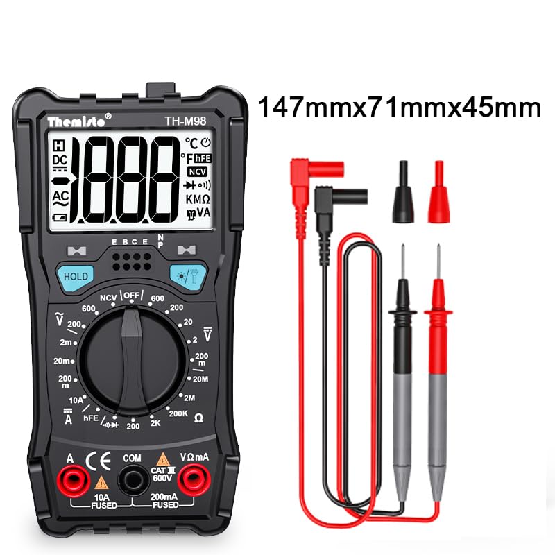 Themisto TH-M98 Digital Multimeter (Black 2000 Counts) - Image 4