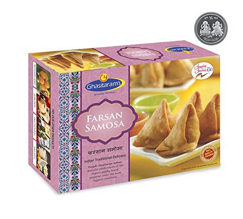 3x GHASITARAM'S Farsan Samosa With Free Silver Plated Coin, 300 gm each - Pack of 3 - Image 4