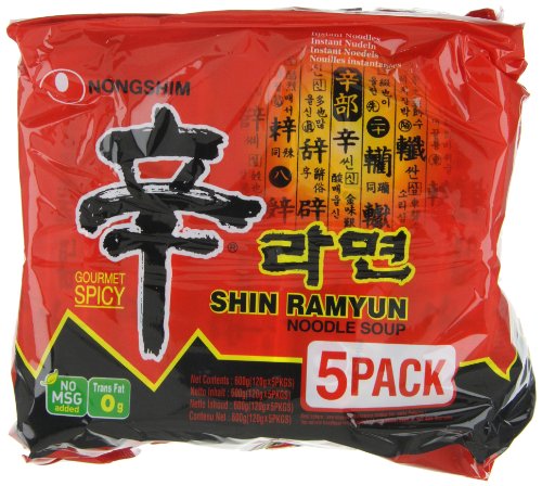 Nongshim Shin Ramyun Korean Style Spicy Noodle Soup Instant Noodles, 21.16 oz ℮ 600 g - Image 2