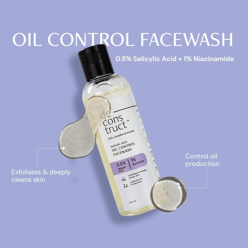 Deconstruct Daily Oil Free Cleanse & Hydrate Duo - Oil Control Face Wash + Oil- Free Moisturiser | Oil-free and Hydrated skin | Oily Acne Prone Skin - Image 5