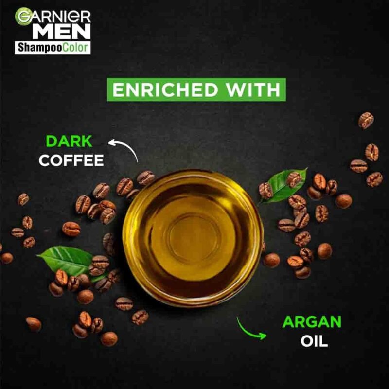 Garnier Men Shampoo Hair Color Shade 1.0 Natural Black (PACK OF 6) - Image 4