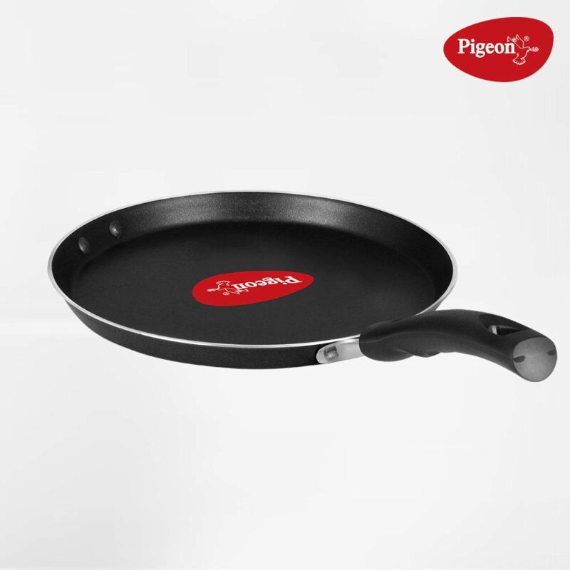 Pigeon by Stovekraft Special Non-Stick Aluminium Flat Tawa, 280mm, Black - Image 5