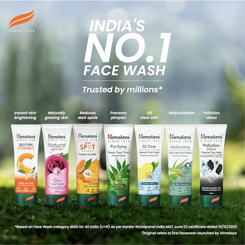 5x Himalaya Herbals Purifying Neem Face Wash, 100ml each - Pack of 5 - Image 2