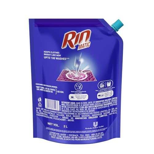 Rin Detergent Liquid 2L Pouch- Front Load - Image 6