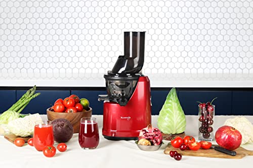 Kuvings B1700 Red Professional Cold Press Whole Slow Juicer, Patented JMCS Technology for 10% More Juice, 12 Years Warranty, All-in-1 Fruit & Vegetable Juicer, Home Service Across India (Red Juicer) - Image 2