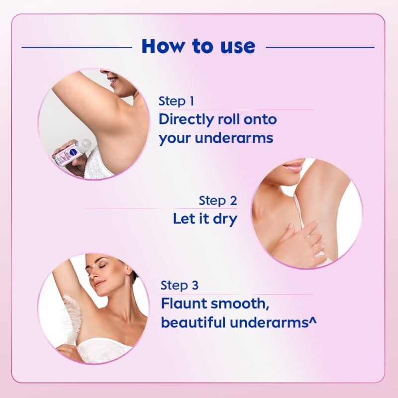 NIVEA Pearl and Beauty 50ml Deo Roll On | With Pearl Extracts & Avocado Oil| 72 H Smooth & Beautiful Underarms | 0% Alcohol | For Women - Image 6