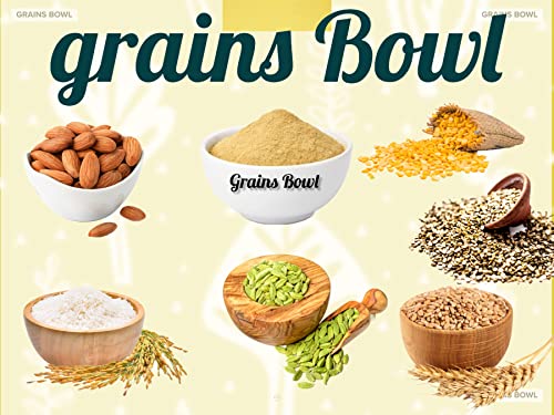 grains Bowl Hand Roasted multi grains health mix powder for Kids and Adults (NO COOKING NEEDED) Roasted Cereals & Pulses Powder, Chatua, Sathu maavu, Porridge Mix (Cardamom/Elaichi Flavour, 1 kg) - Image 9
