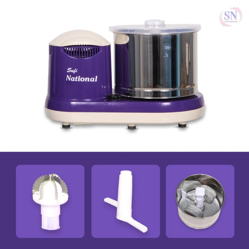 Sufi National Abs Smart Wet Grinder, 2L (Blue) Output - 150 watts, Input 230 V (Blue) - Image 4