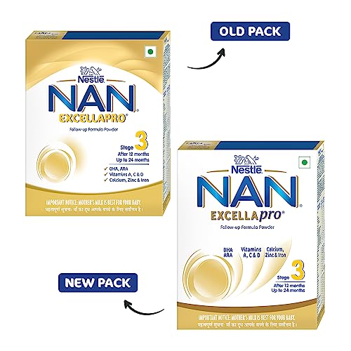EXCELLAPRO Nan Stage 3 Follow-Up Formula Milk Powder For Babies (After 12 Months), - With Dha-Ara, 400G Bag-In-Box Pack, Infant - Image 8