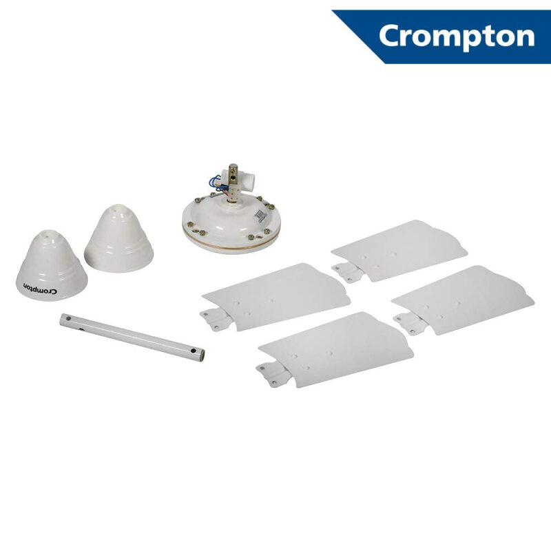 Crompton Aluminium Cool Breeze 600 mm (24 Inch) Anti Rust Small Ceiling Fan (Opal White), 4 stars - Image 2