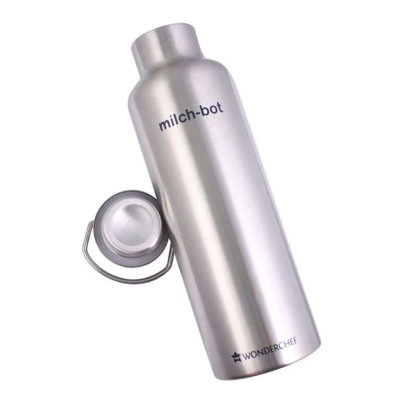 Milch-Bot, 750ml, Double Wall Stainless Steel Vacuum Insulated Hot and Cold Flask, Leak Proof Lid With Handle, 2 Years Warranty - Image 3