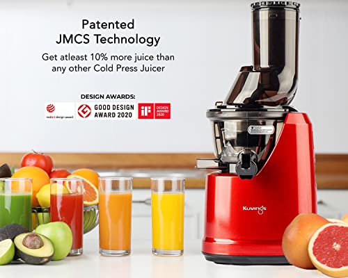 Kuvings B1700 Red Professional Cold Press Whole Slow Juicer, Patented JMCS Technology for 10% More Juice, 12 Years Warranty, All-in-1 Fruit & Vegetable Juicer, Home Service Across India (Red Juicer) - Image 6