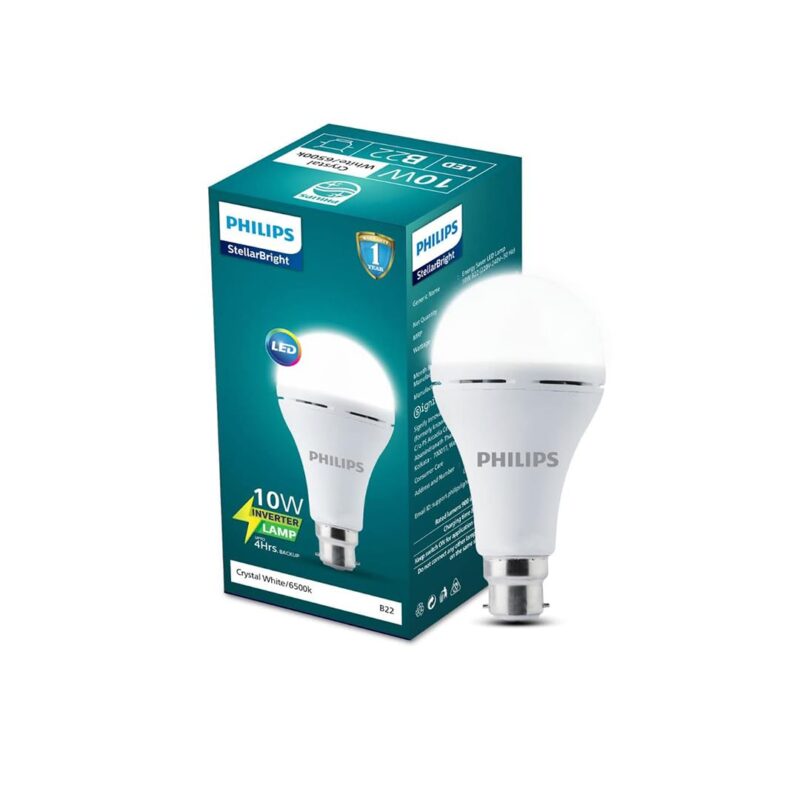 Philips 9W B22D LED Emergency Inverter Bulb (Cool Day Light/Crystal White, Pack of 1) - Image 2