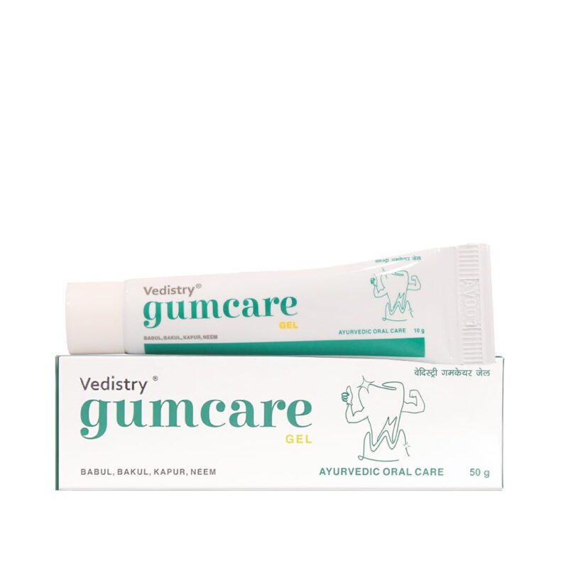 Vedistry Ayurvedic Gumcare Gel | Complete oral care for healthy gums and strong teeth | with babul, neem, Kapur, Bakul | Ayurvedic Gum care Toothpaste 50 Gram