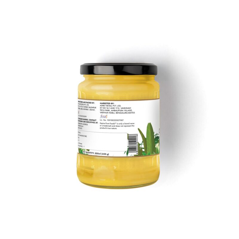 Kapiva 100% Organic Ghee - Good Fats For Healthy Heart - Keto Diet Friendly, 500 Ml - Image 2