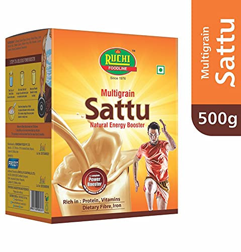 Ruchi Multigrain Sattu 500 GM | Pack of 4 | Healthy & Nutritious | High in Protein & Fiber | Ideal for Energy Boost - Image 4