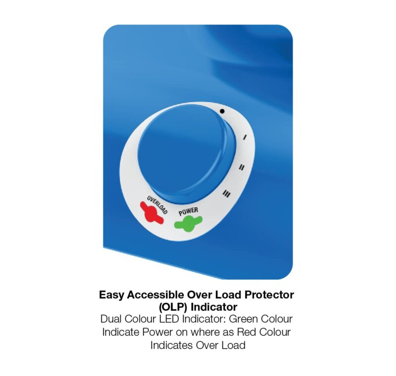 Havells Maxx Grind 750 watt Mixer Grinder with 3 Wider Mouth Stainless Steel Jar, Hands Free Operation, SS-304 Grade Blade, Overload Indicator & 5 Year Motor Warranty (Blue). - Image 2