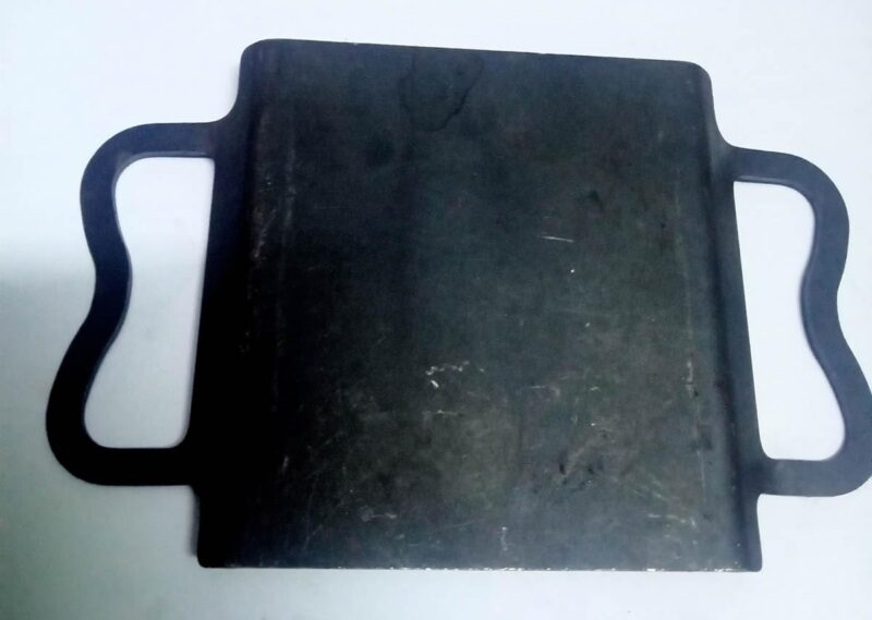 Iron Dosa Tawa Square Type Double Handle Tawa Length:5.5 inch.with:3.5inch. for Kids - Image 3