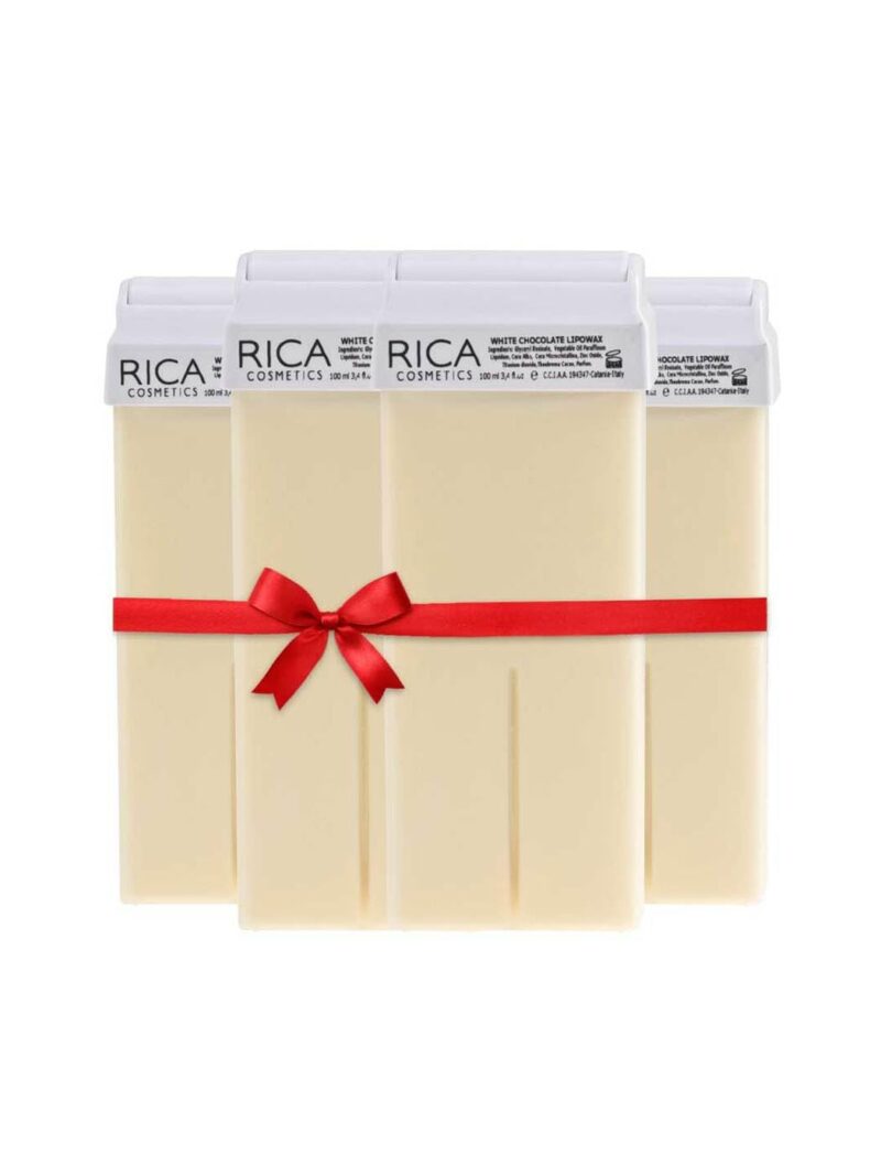 RICA Wax White Chocolate Roll-On Wax Kit For Women(Set Of 4 Refill Wax) 100 Ml