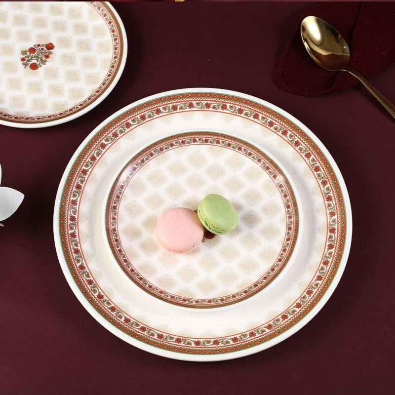 Venice Quater Plate - Royal Red (Set of 6) - Image 4