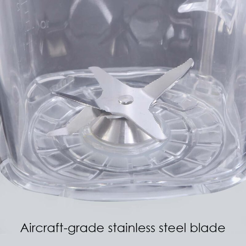 Regalia Professional Power Blender with Pulse Function| 3-in-1 Mixer,Blender,Grinder | 1200 Watt Full Copper Motor| Unbreakable 2 Litre Jar| Commercial Heavy Duty Blender with Stainless Steel Aircraft Grade Blades| 3 Year Warranty| Black - Image 4